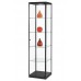 Vitrine 200x50x50cm zwart 50ZW200